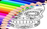 Sugar Skull Coloring Pages game thumbnail