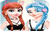 elsa and anna Dress Up Makeup game thumbnail