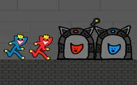Red and Blue Stickman Huggy 2