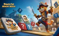 Pirate Cat Memory Match