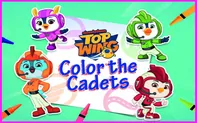 Top Wing: Color the Cadets game thumbnail