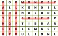 Animals Word Search
