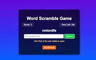 Word Scramble Game Challenge game thumbnail
