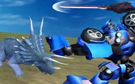 Jurassic Dinosaur Mech Battle