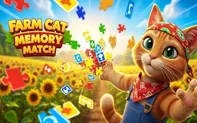 Farm Cat Memory Match