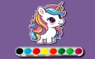 Unicorn Coloring Challenge game thumbnail
