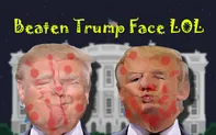 Beaten Trump Face LOL