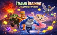 Italian Brainrot Drag Merge Puzzle