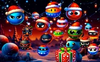 Christmas Rush Red and Friend Balls game thumbnail