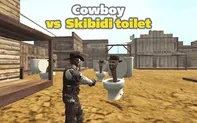 Cowboy vs Skibidi Toilets game thumbnail