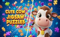 Cute Cow Jigsaw Puzzles game thumbnail