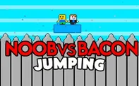 Noob vs Bacon Jumping