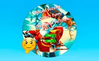 Round jigsaw Puzzle Collect funny Christmas pictures