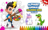 Alphabet Animal Coloring Book for Kids