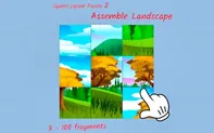 Square jigsaw Puzzle 2 - Assemble Landscape