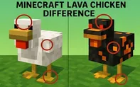 Minecraft Lava Chicken Difference