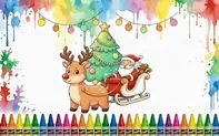Kawaii Christmas Coloring Pages