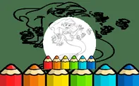 Kid Mermaids Coloring