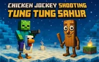 Chicken Jockey Shooting Tung Tung Sahur