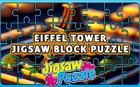 Eiffel Tower Jigsaw Block Puzzle game thumbnail