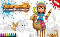 Desert Animals Coloring Book for Kids