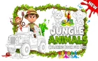 Jungle Animals Coloring Book for Kids