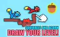 Squirrels and Acorn - Draw your level!