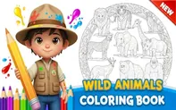 Wild Animals Coloring Book