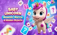 Baby Unicorn Memory Match & Hidden Objects