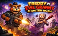 Freddy vs Evil Granny Shooter Rush