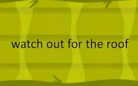 watch out for the roof