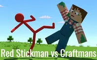 Red Stickman vs Craftmans